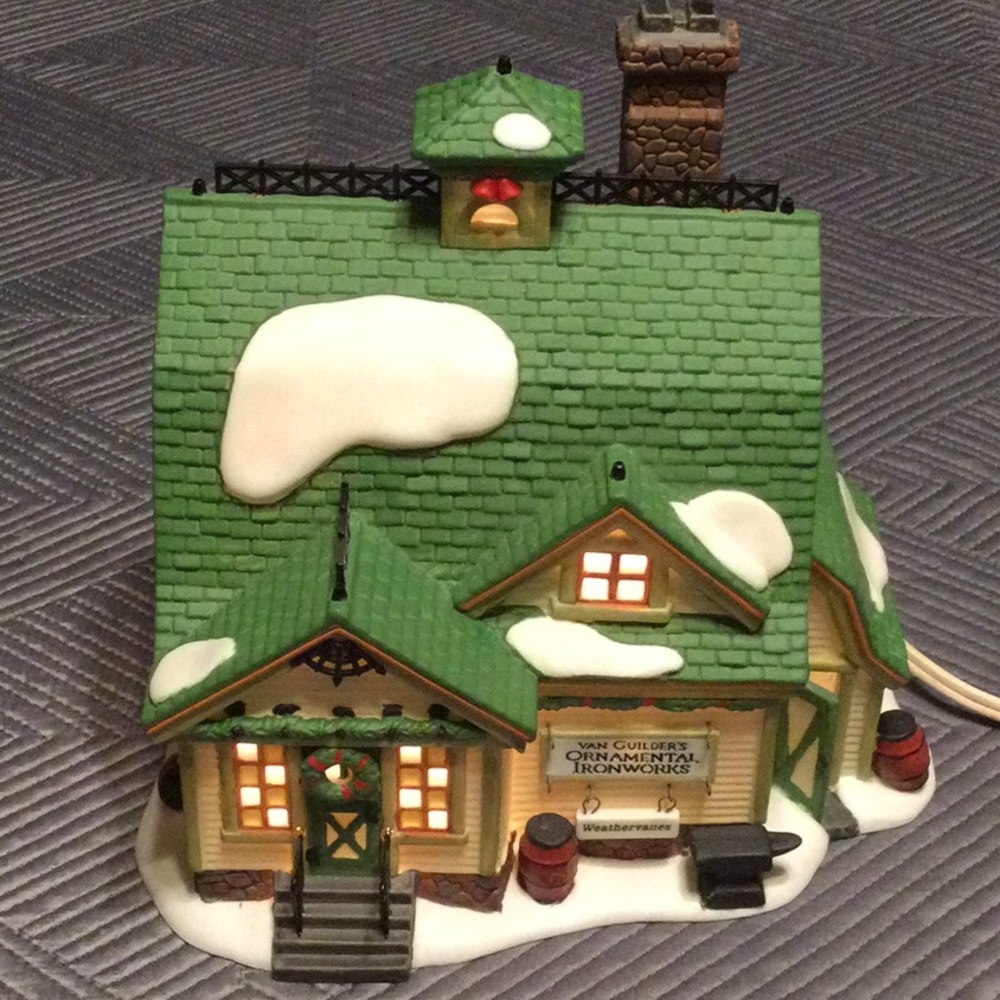 Department 56 New England Village Series “Van Guilder’s Ornamental Ironworks” - Picture 1 of 11